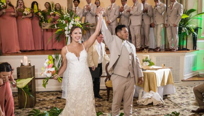 Married Couple being Announced